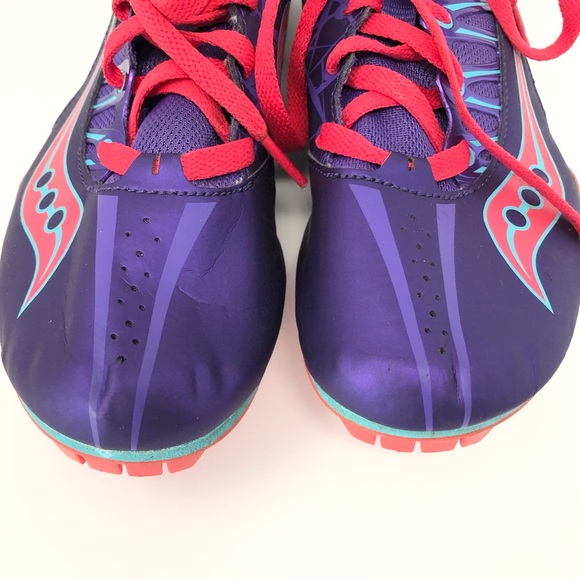 Saucony Womens Spitfire Racing Running Shoes Sz 9 - Picture 5 of 15